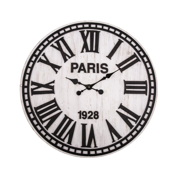 Brambly Cottage Oversized Chaplin 80cm Wall Clock Wayfair.co.uk